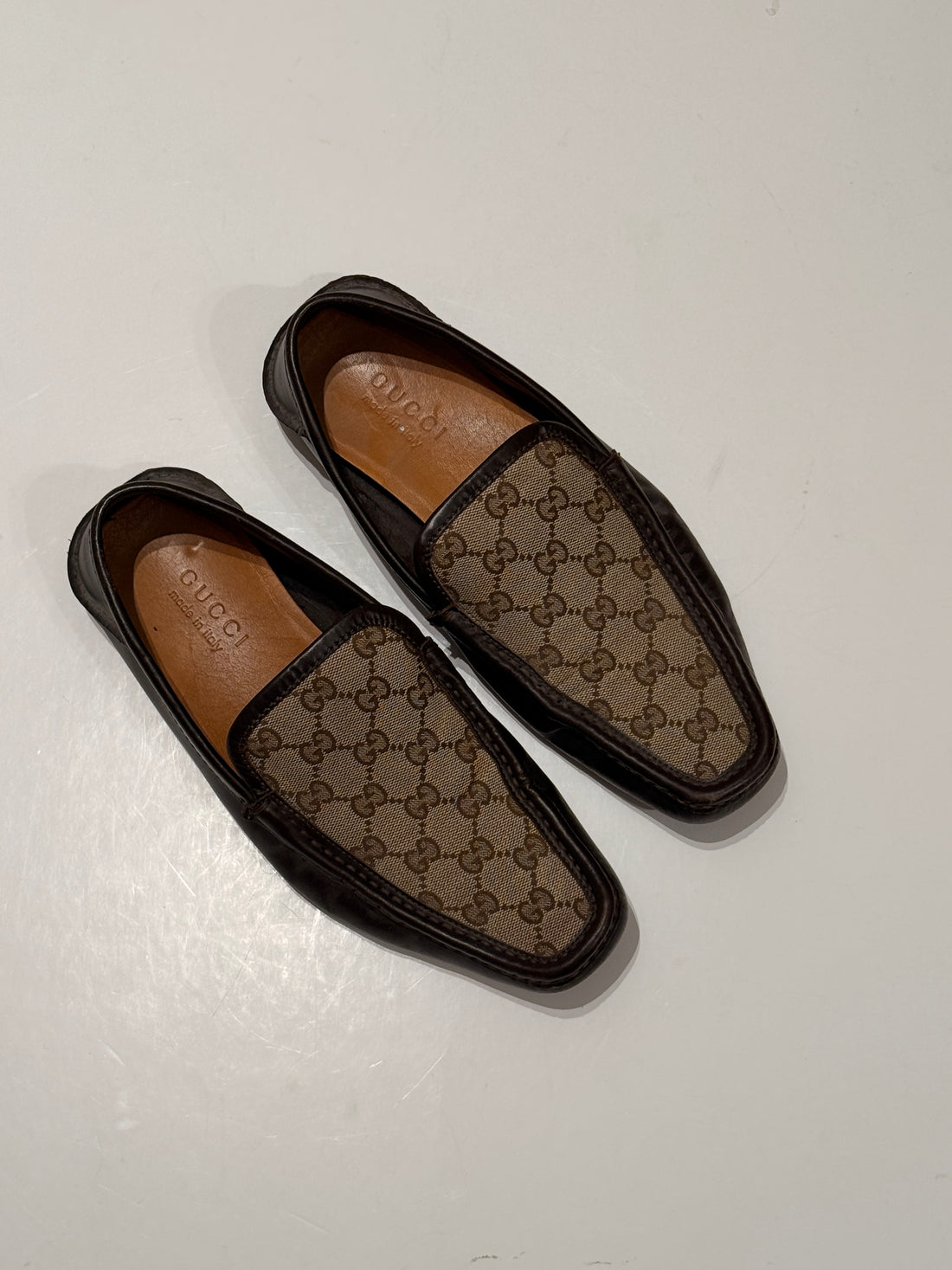 Gucci Supreme Canvas Loafers