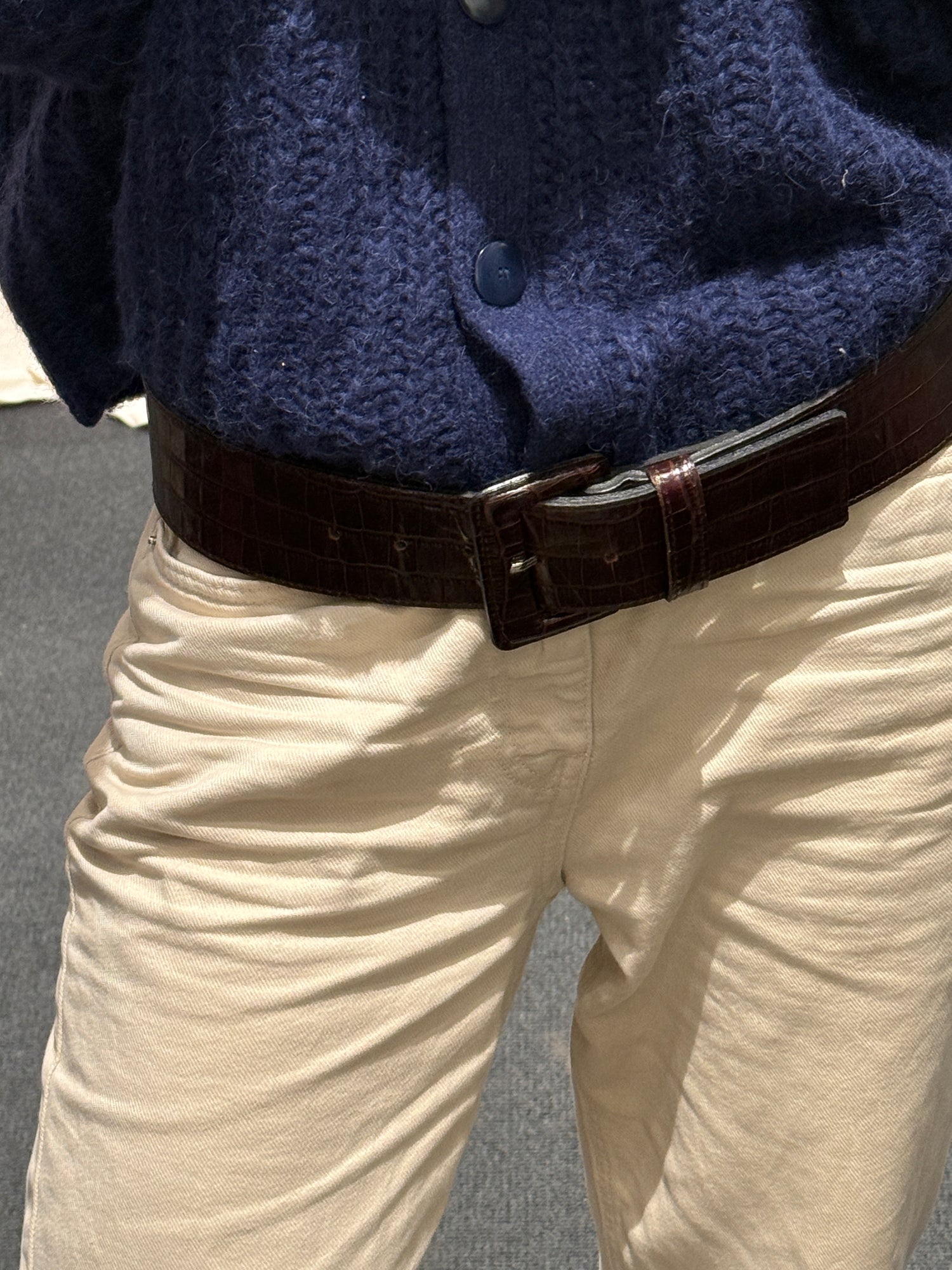 Mika Sarolea Læder Bælte Kroko