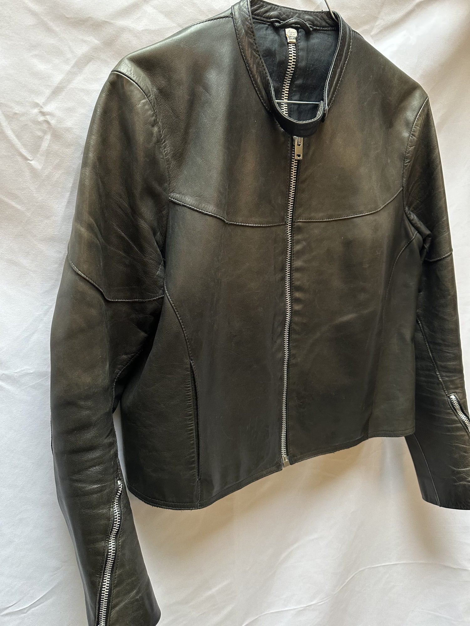 Acne Læder Jakke Zipper