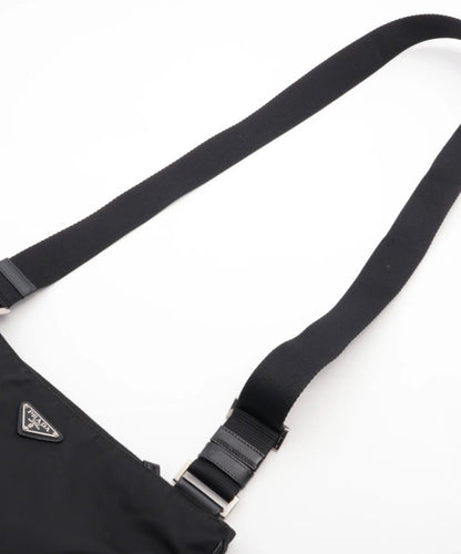Prada Tessuto Nylon x Leather Shoulder Bag / Taske