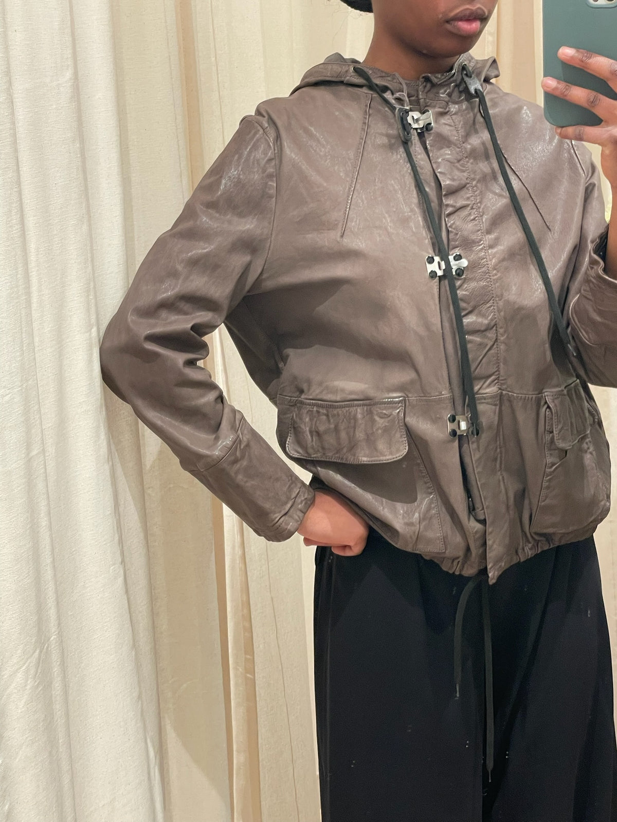 Marni Læder Utility Jakke