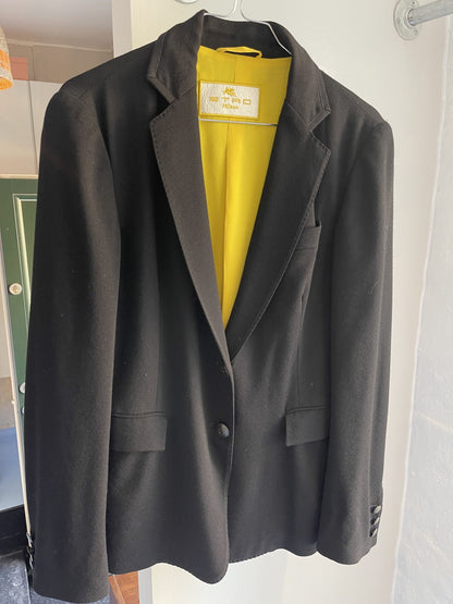 Etro blazer sort forfra