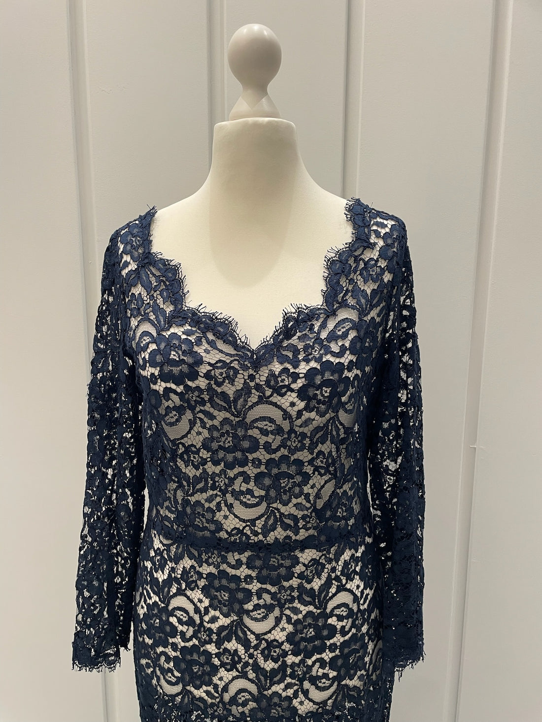 Skrædder Syet Blonde Kjole