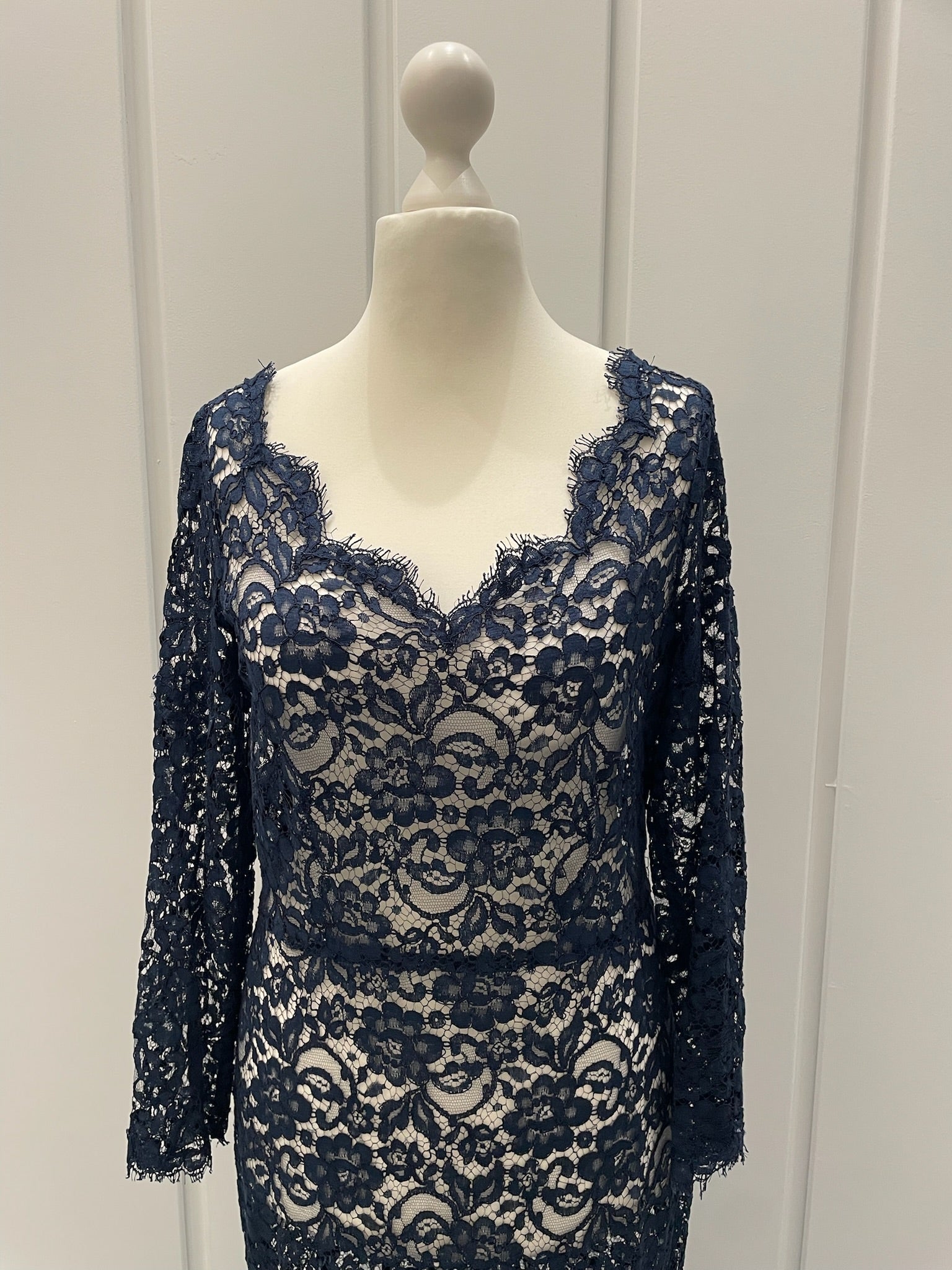 Skrædder Syet Blonde Kjole