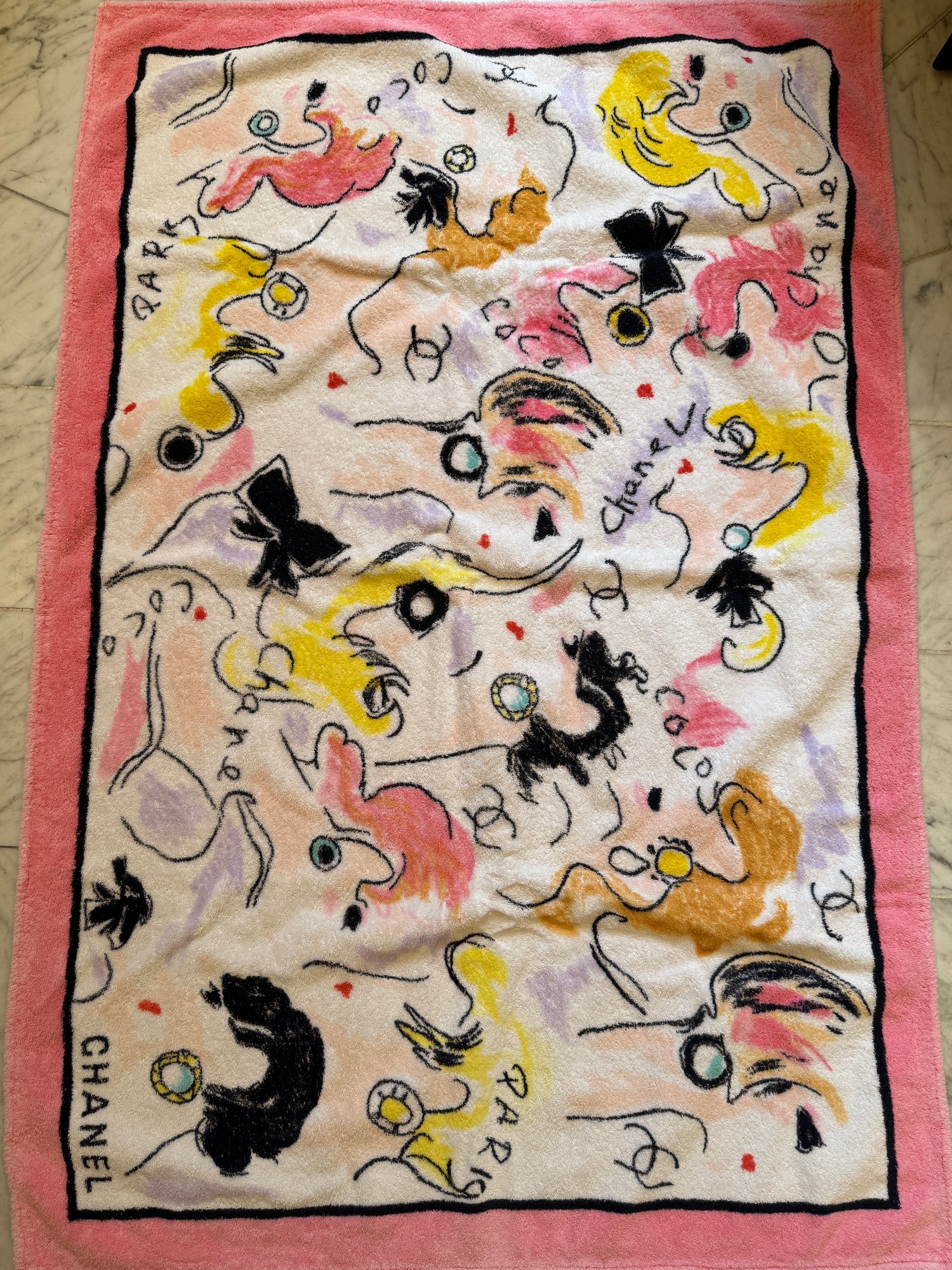 Chanel 90’s Vintage Beach Towel