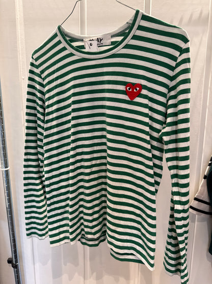 Comme Des Garcon Bluse i striber