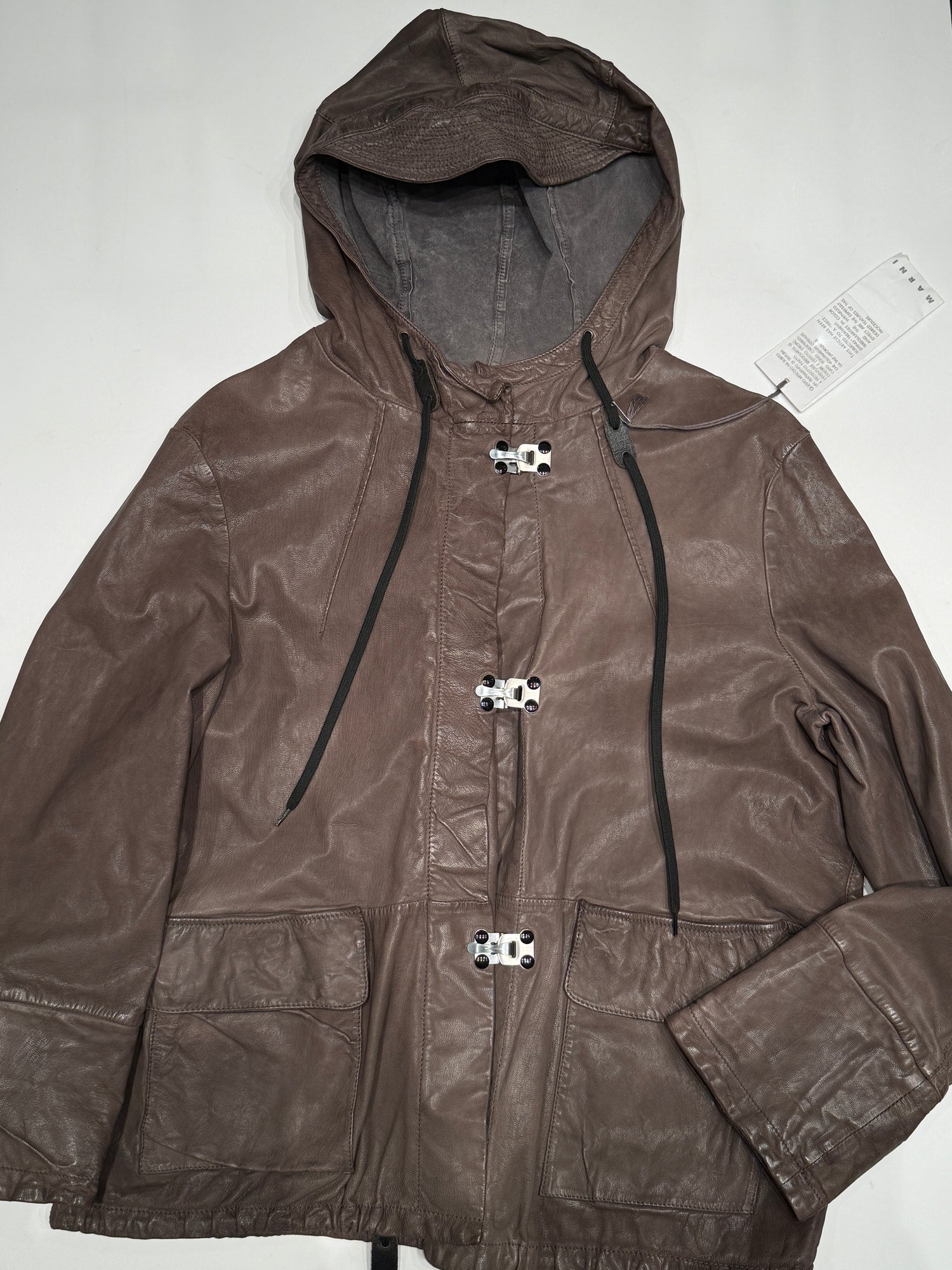 Marni Læder Utility Jakke