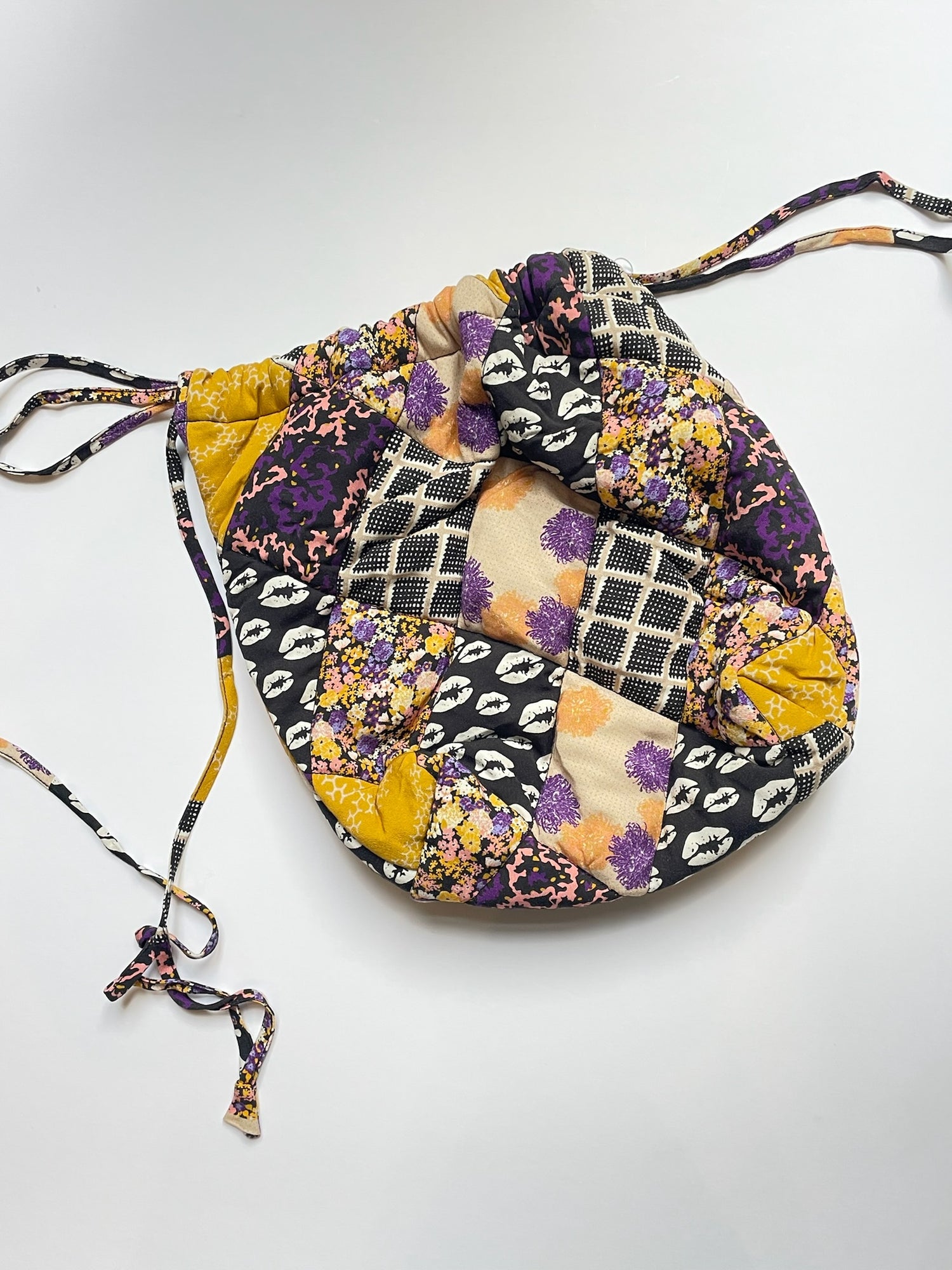 Quiltet Blomster Taske