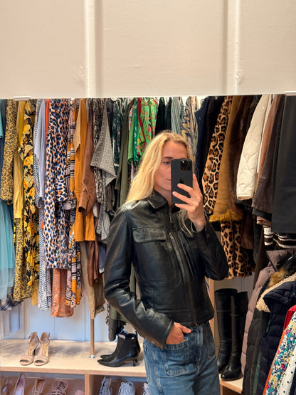 Calvin Klein Læder Jakke