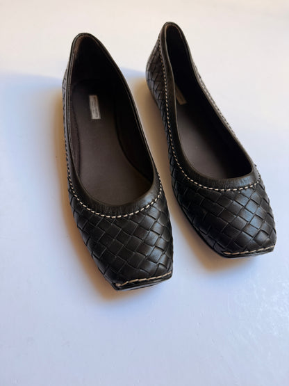 Bottega Veneta Intrecciato Leather Flats