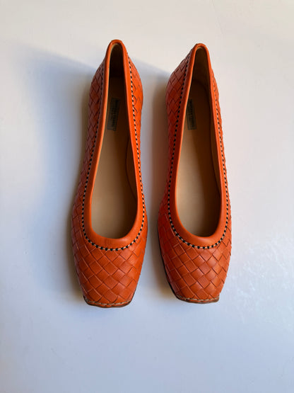Bottega Veneta Intrecciato Leather Flats