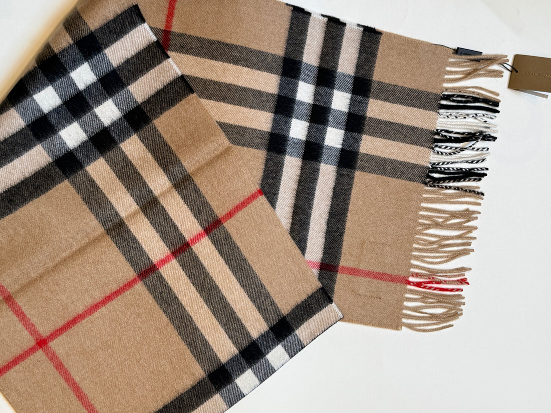 Burberry Cashmere Check Scarf