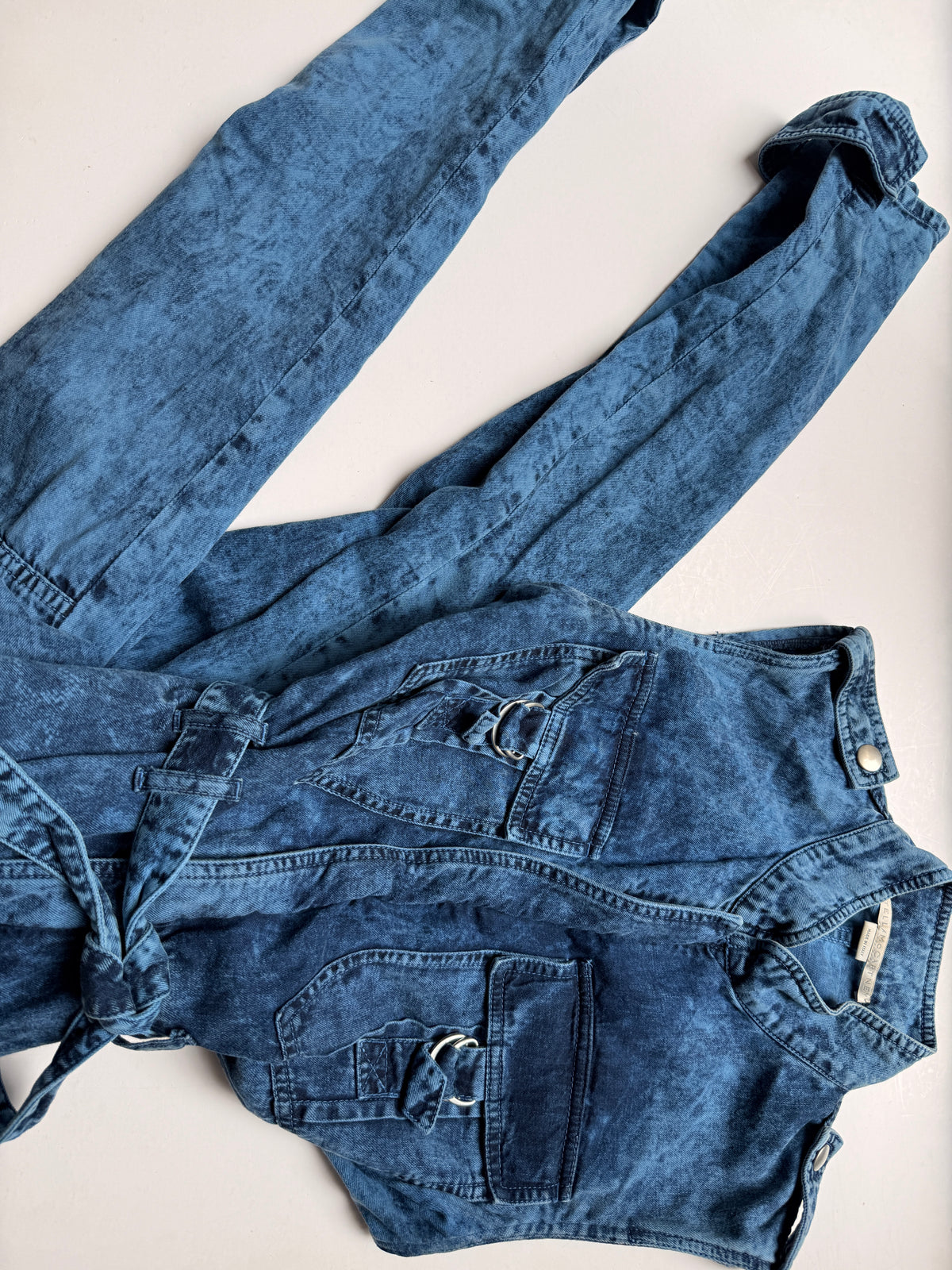 Stella McCartney Acid Wash Denim Jumpsuit / Buksedragt