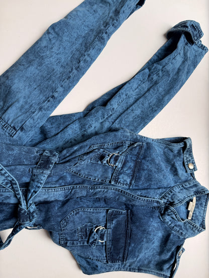 Stella McCartney Acid Wash Denim Jumpsuit / Buksedragt