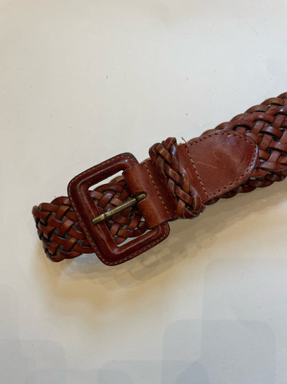 Læder Flet Bælte
