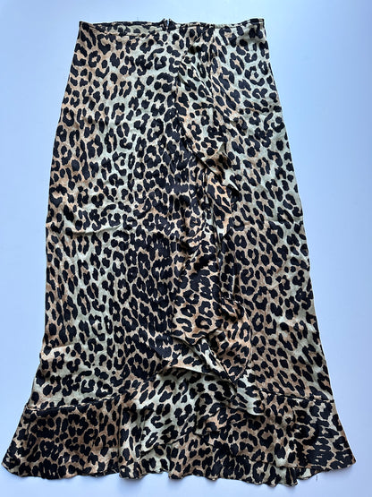 Ganni Leopard Nederdel