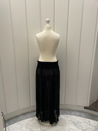 Sort Gennemsigtig Nederdel