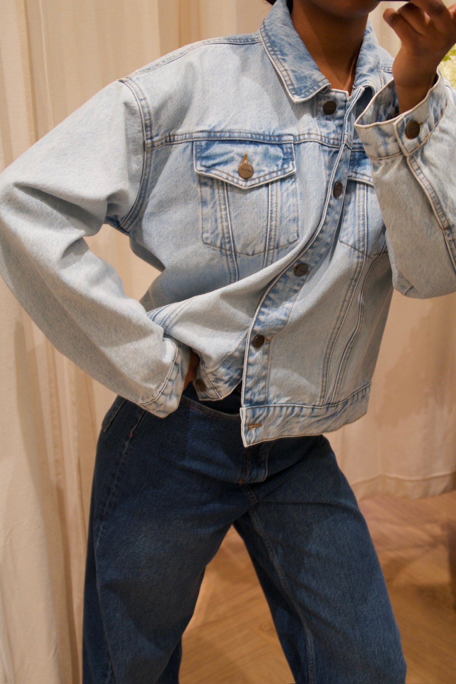 Skall Denim Jakke