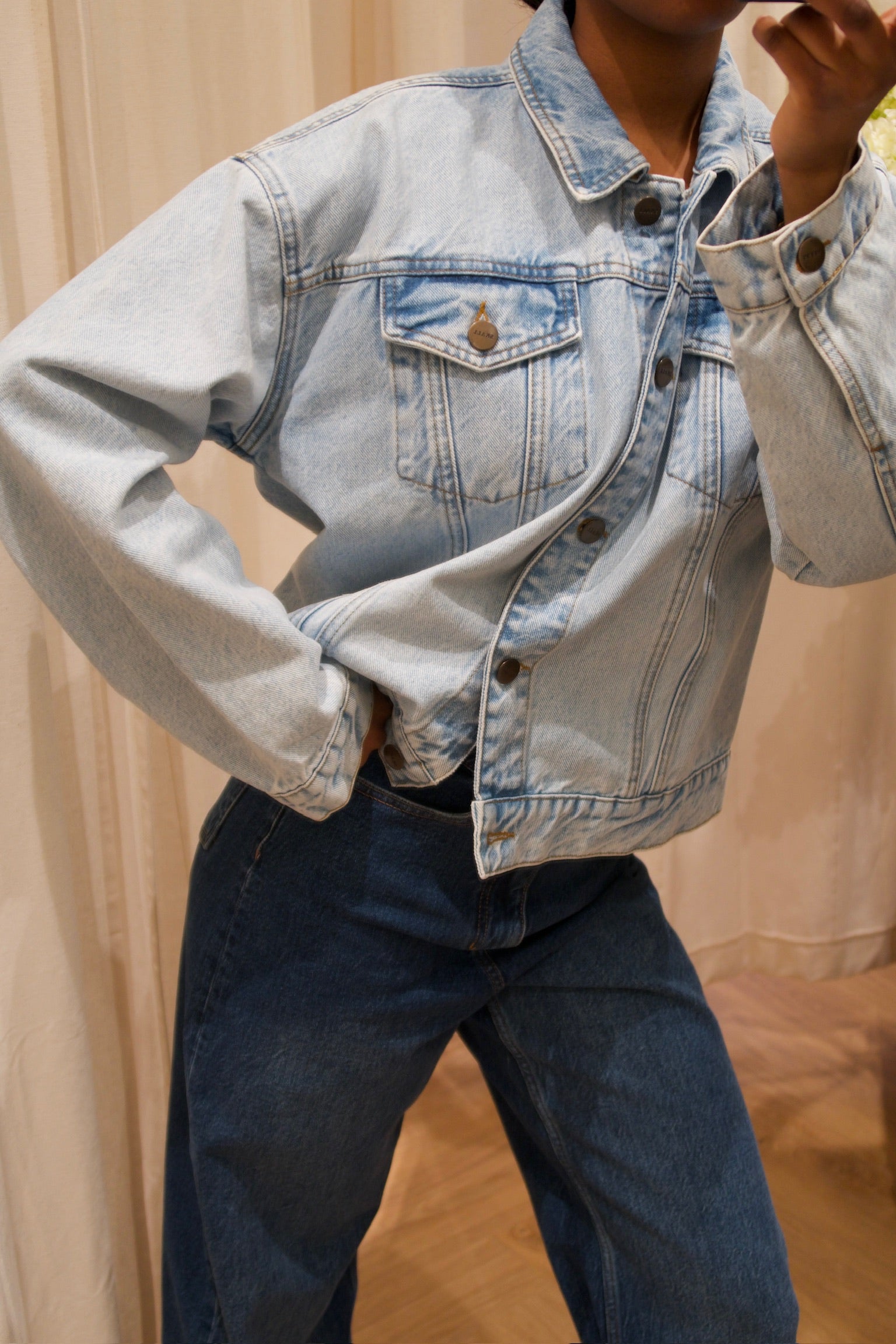 Skall Denim Jakke