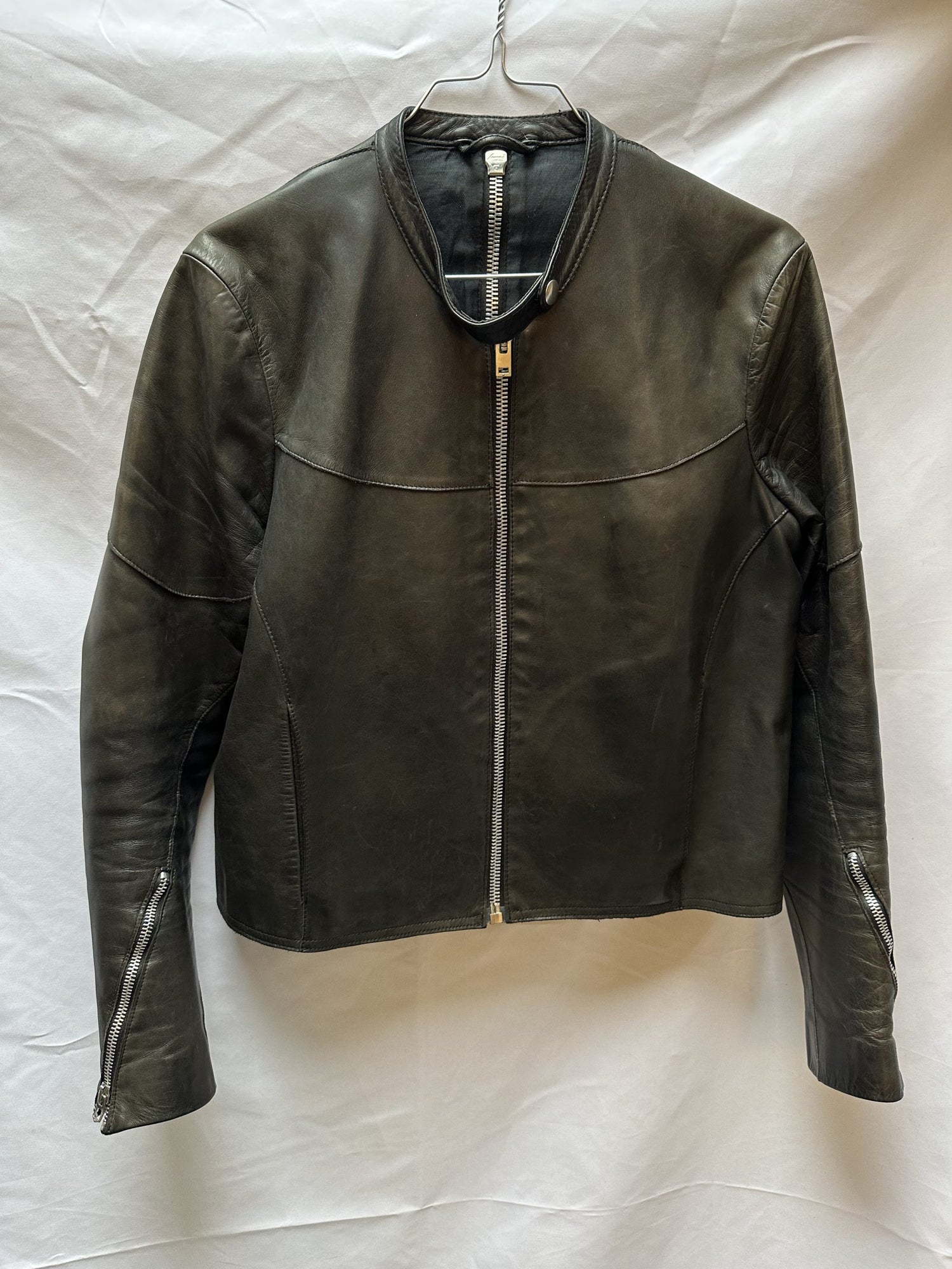 Acne Læder Jakke Zipper