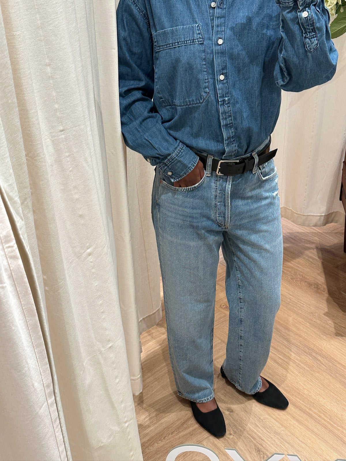 Santoni Leather Belt