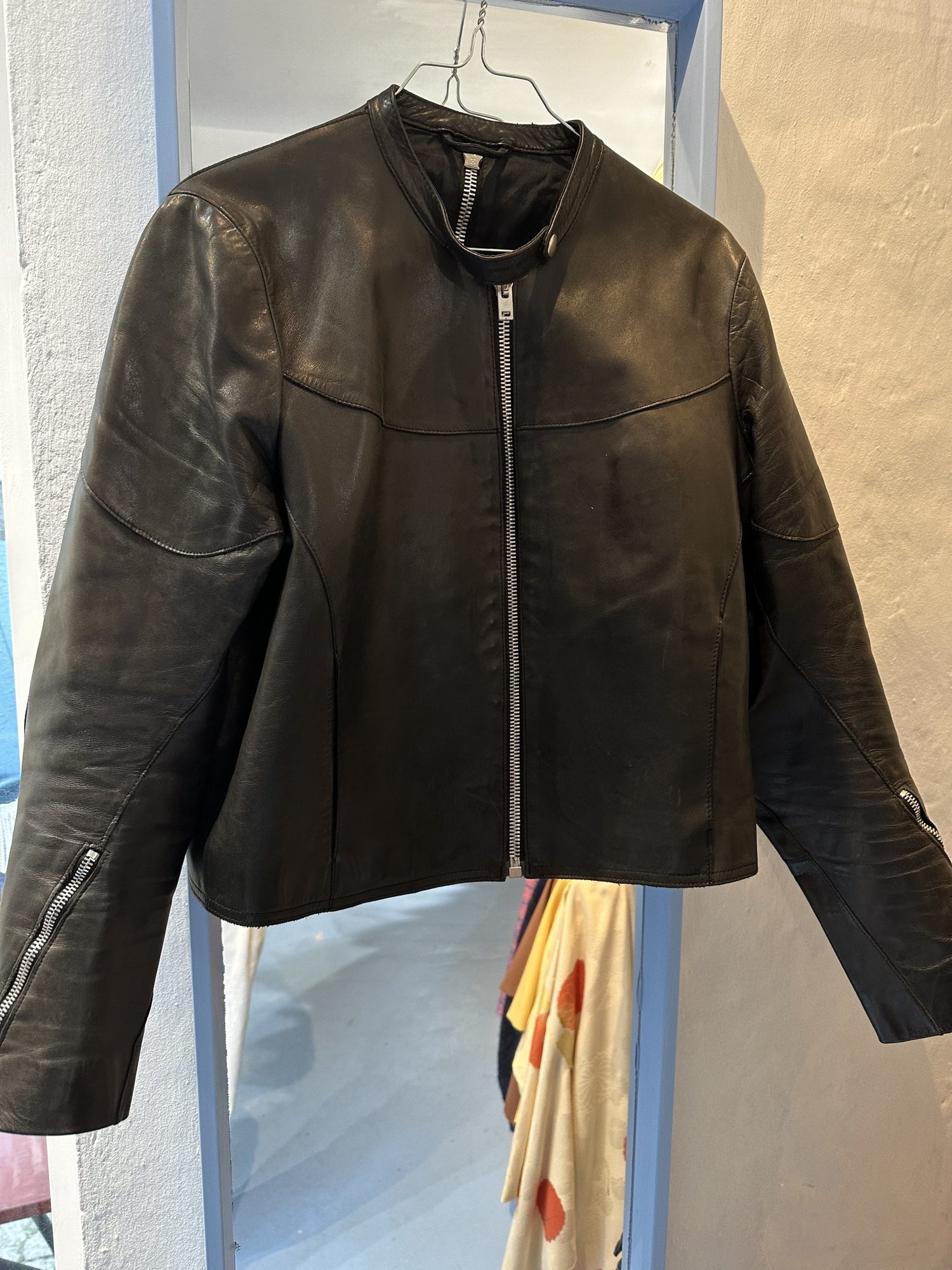 Acne Læder Jakke Zipper