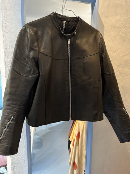Acne Læder Jakke Zipper