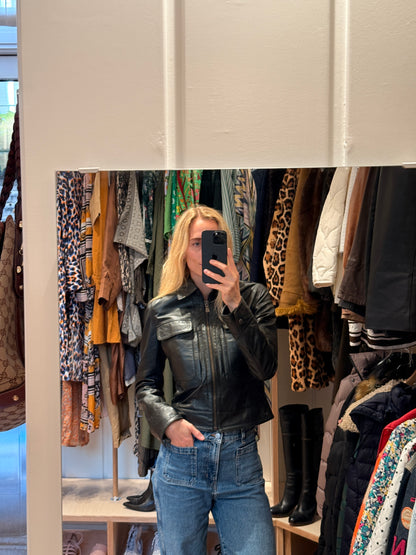 Calvin Klein Læder Jakke