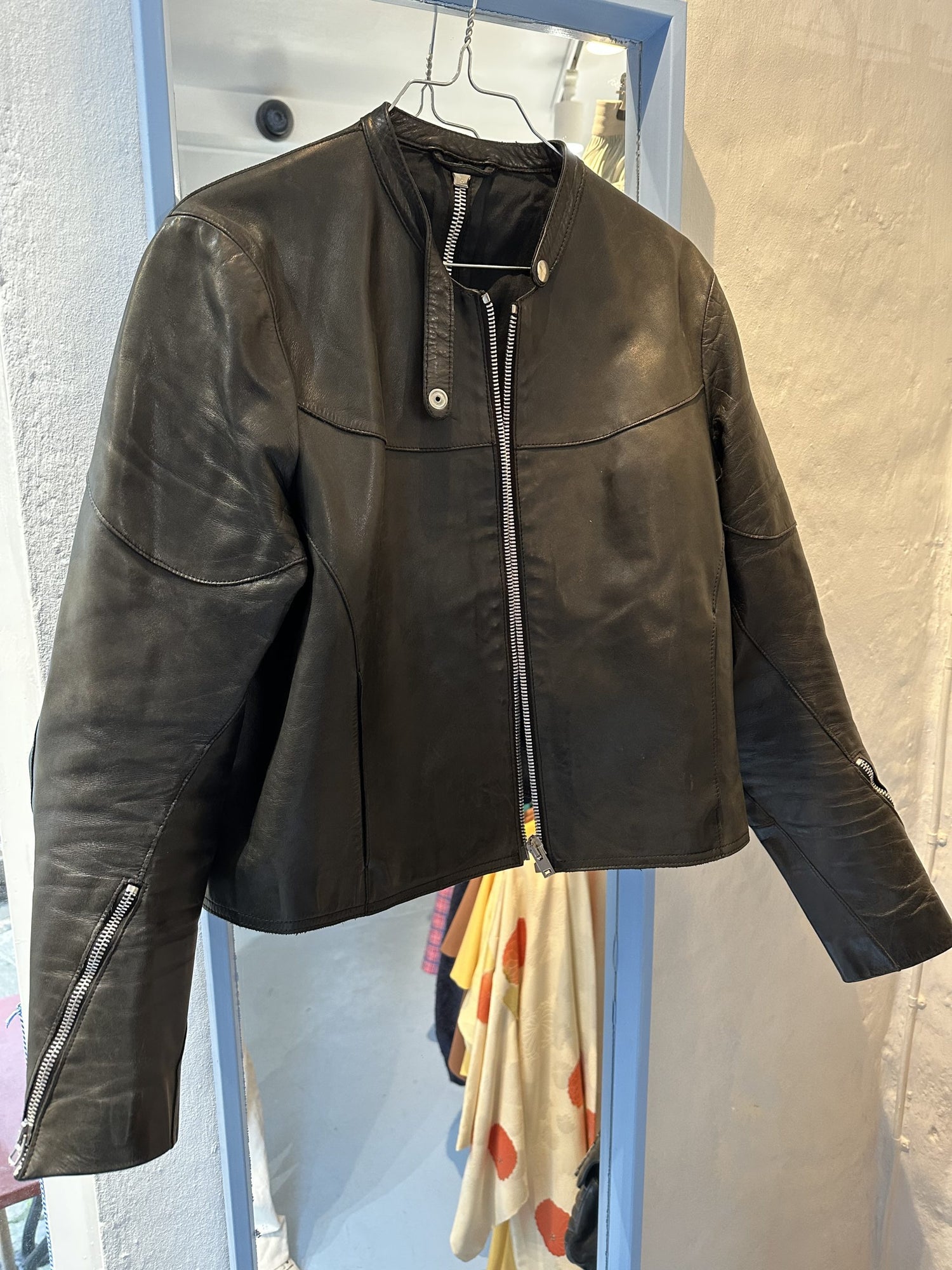 Acne Læder Jakke Zipper