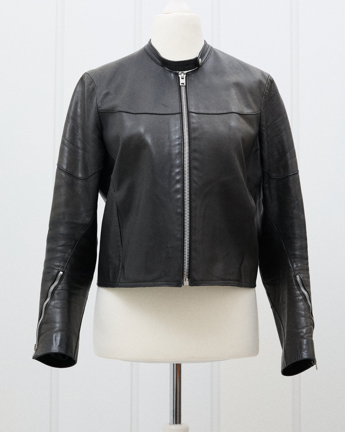 Acne Læder Jakke Zipper