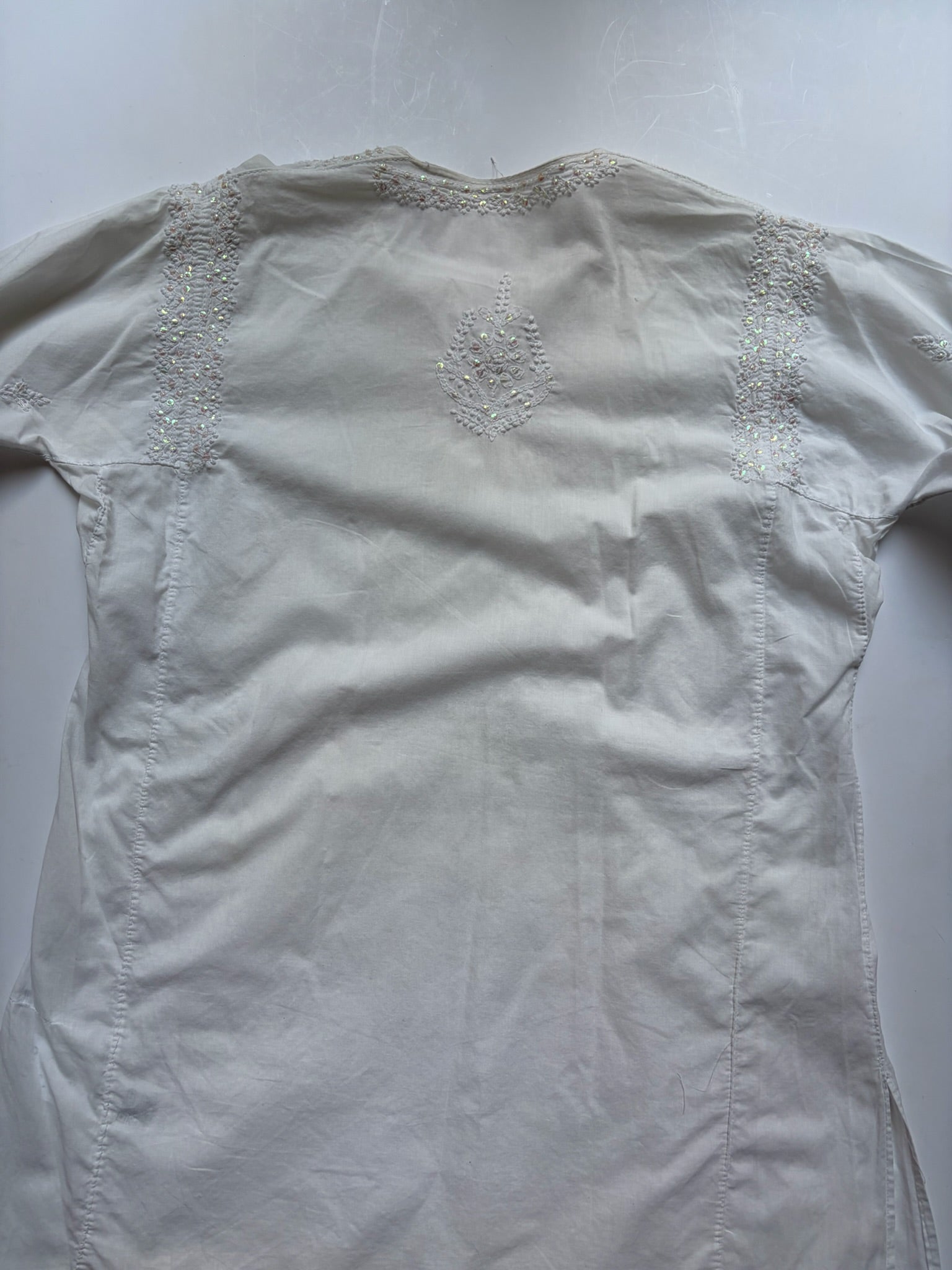 Broderet Perle Skjorte