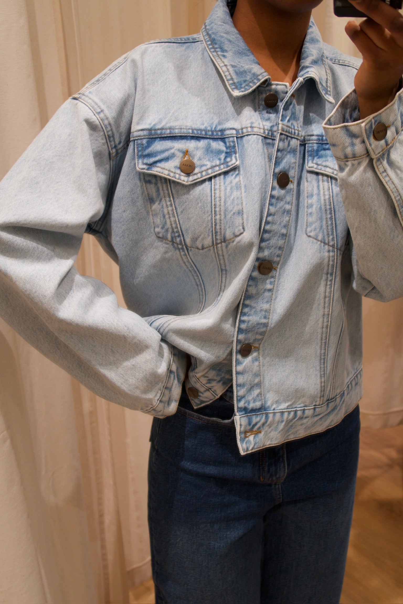 Skall Denim Jakke
