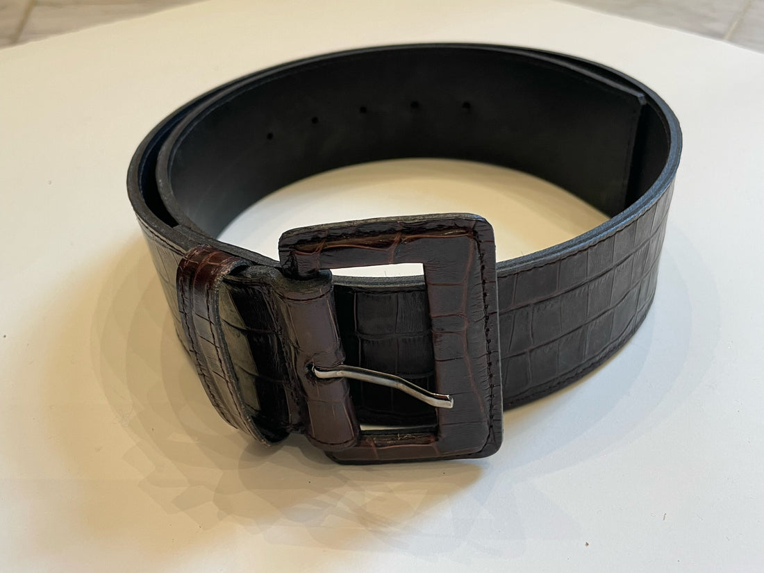 Mika Sarolea Læder Bælte Kroko