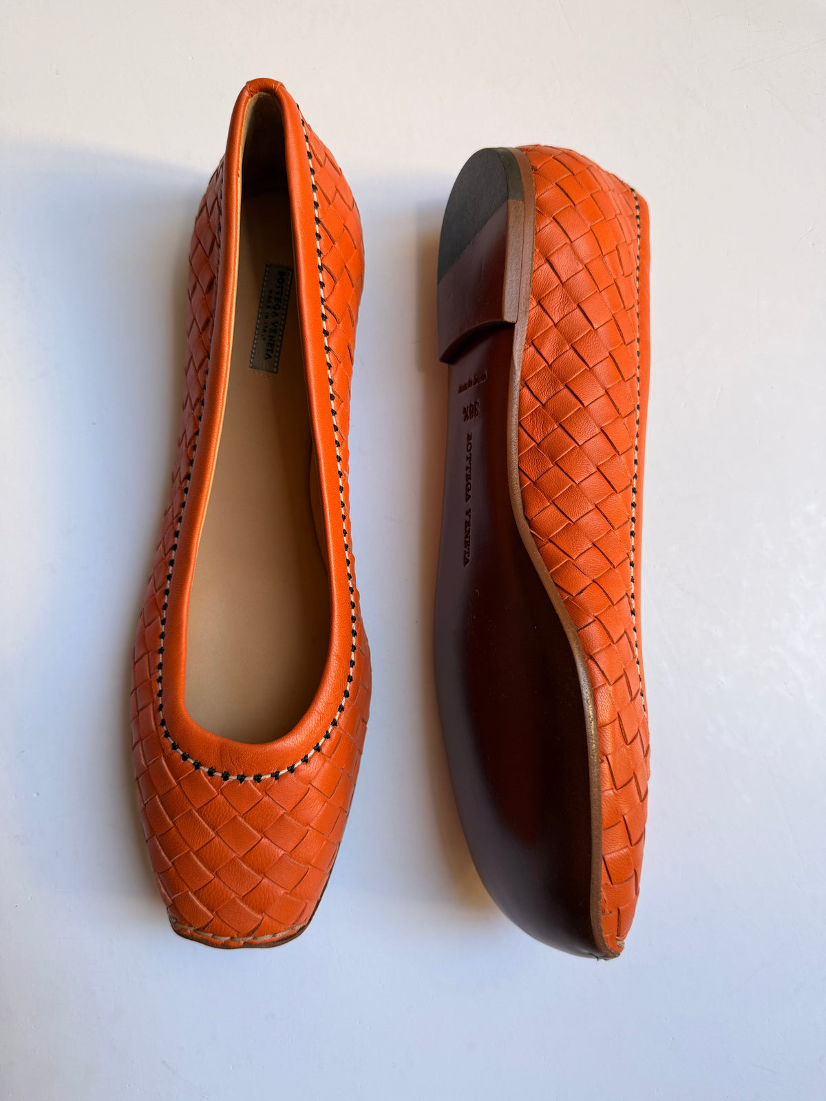 Bottega Veneta Intrecciato Leather Flats