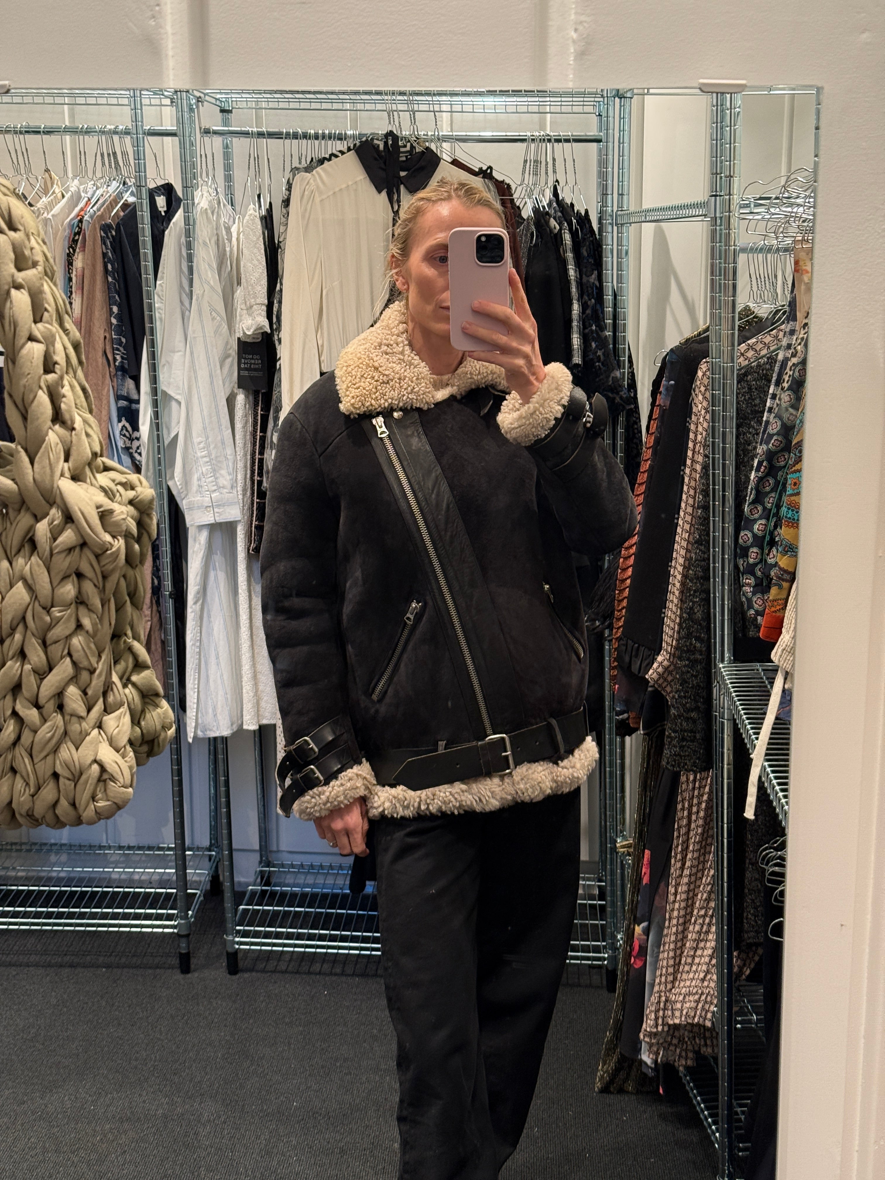 Acne Suede / Shearling Jakke