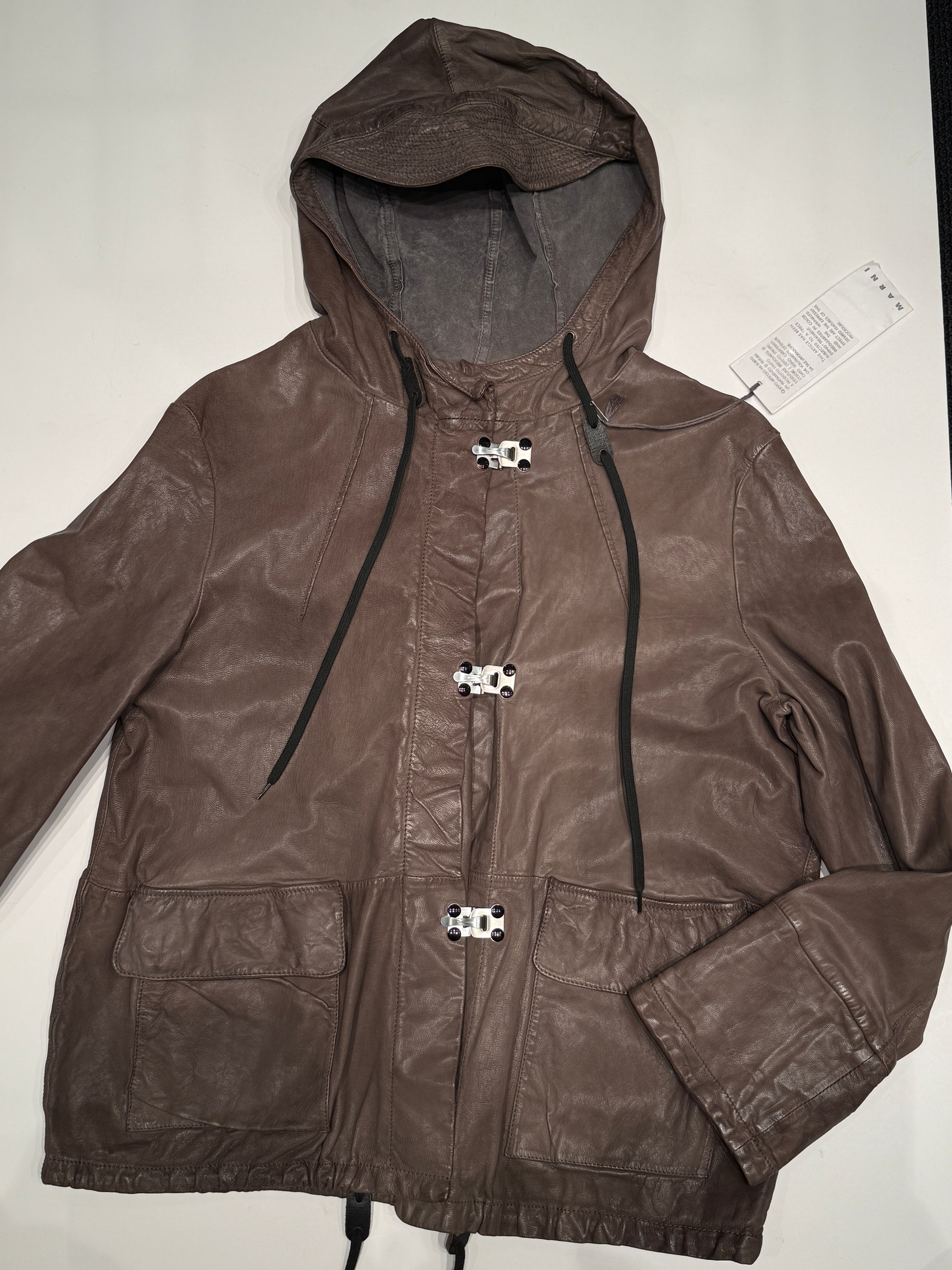 Marni Læder Utility Jakke