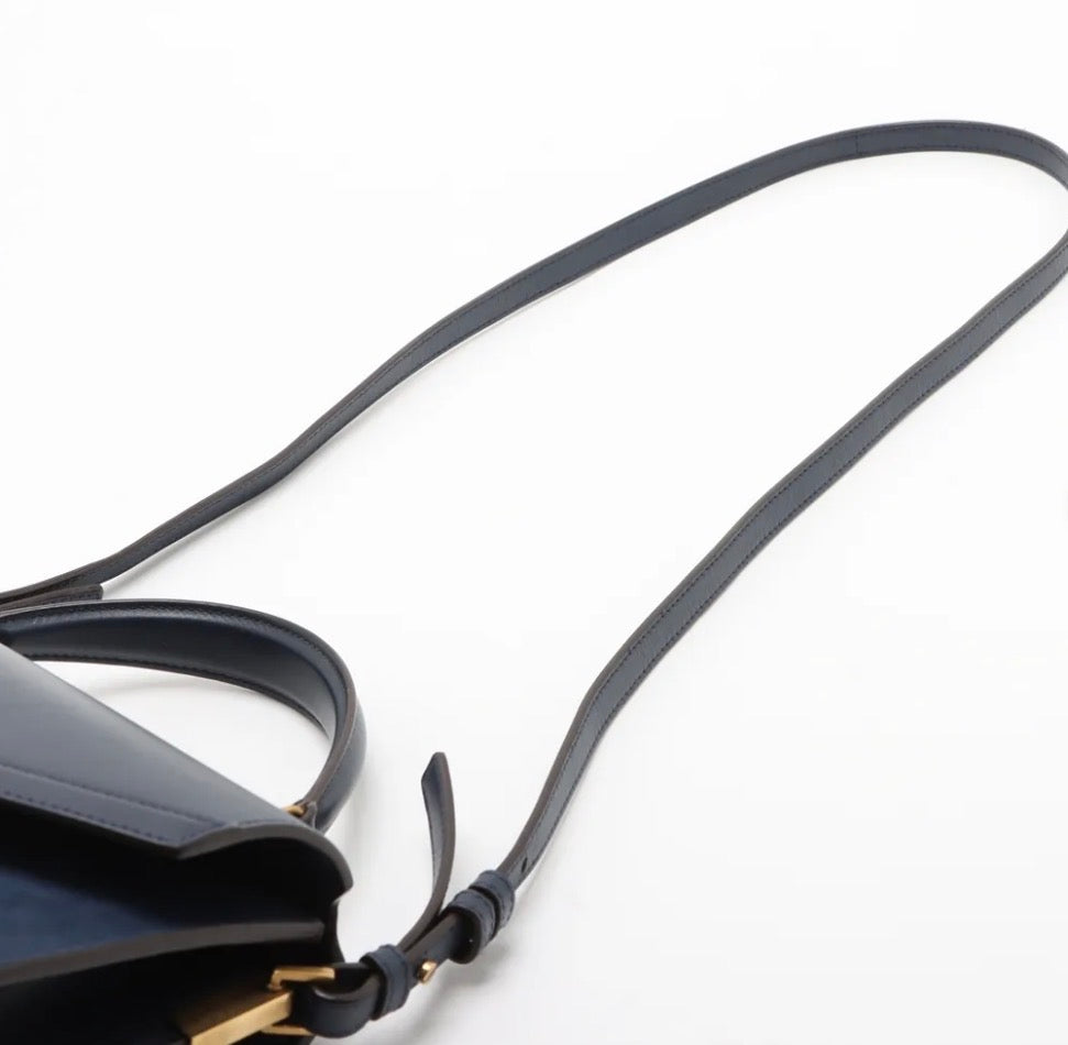 Saint Laurent Paris Cassandra Suede &amp; Leather 2 Way Handbag