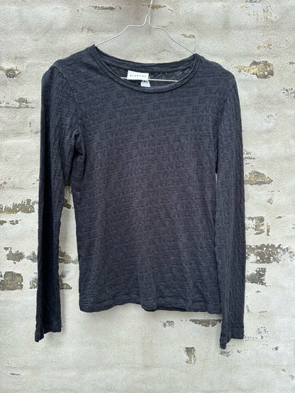 Blanche logo bluse sort væg