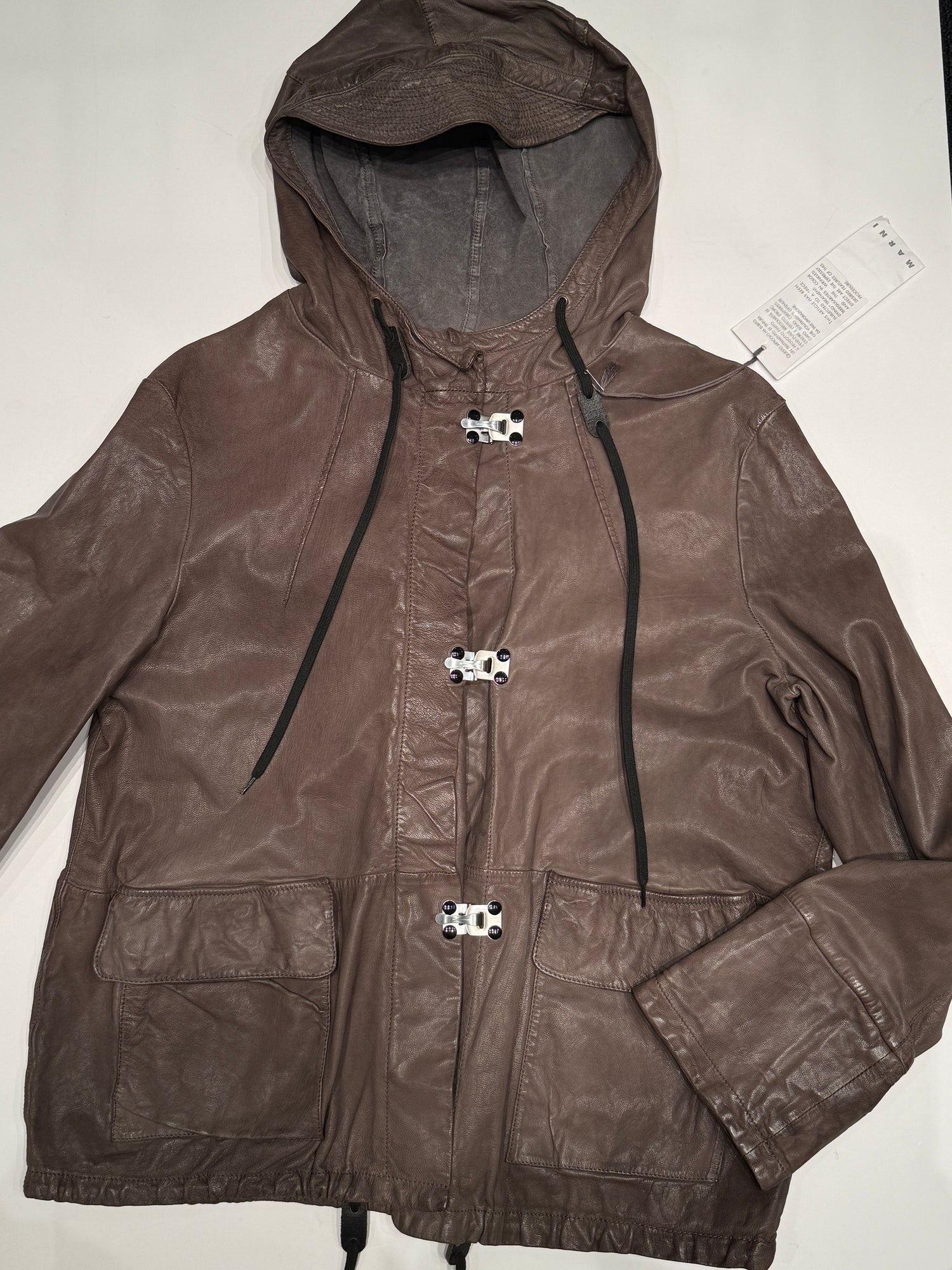 Marni Læder Utility Jakke