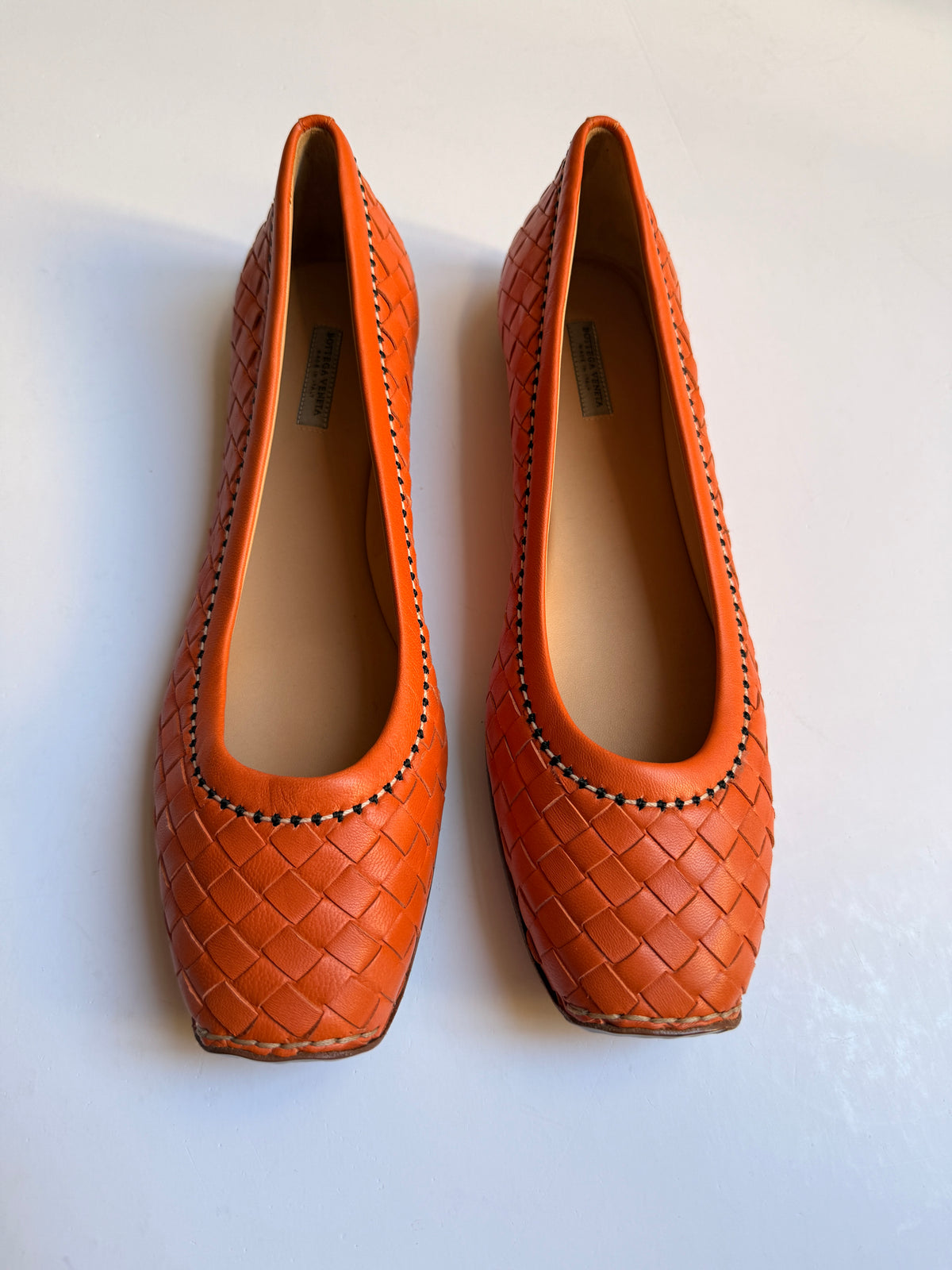 Bottega Veneta Intrecciato Leather Flats