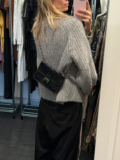 Vintage Krokodille Skulder Taske