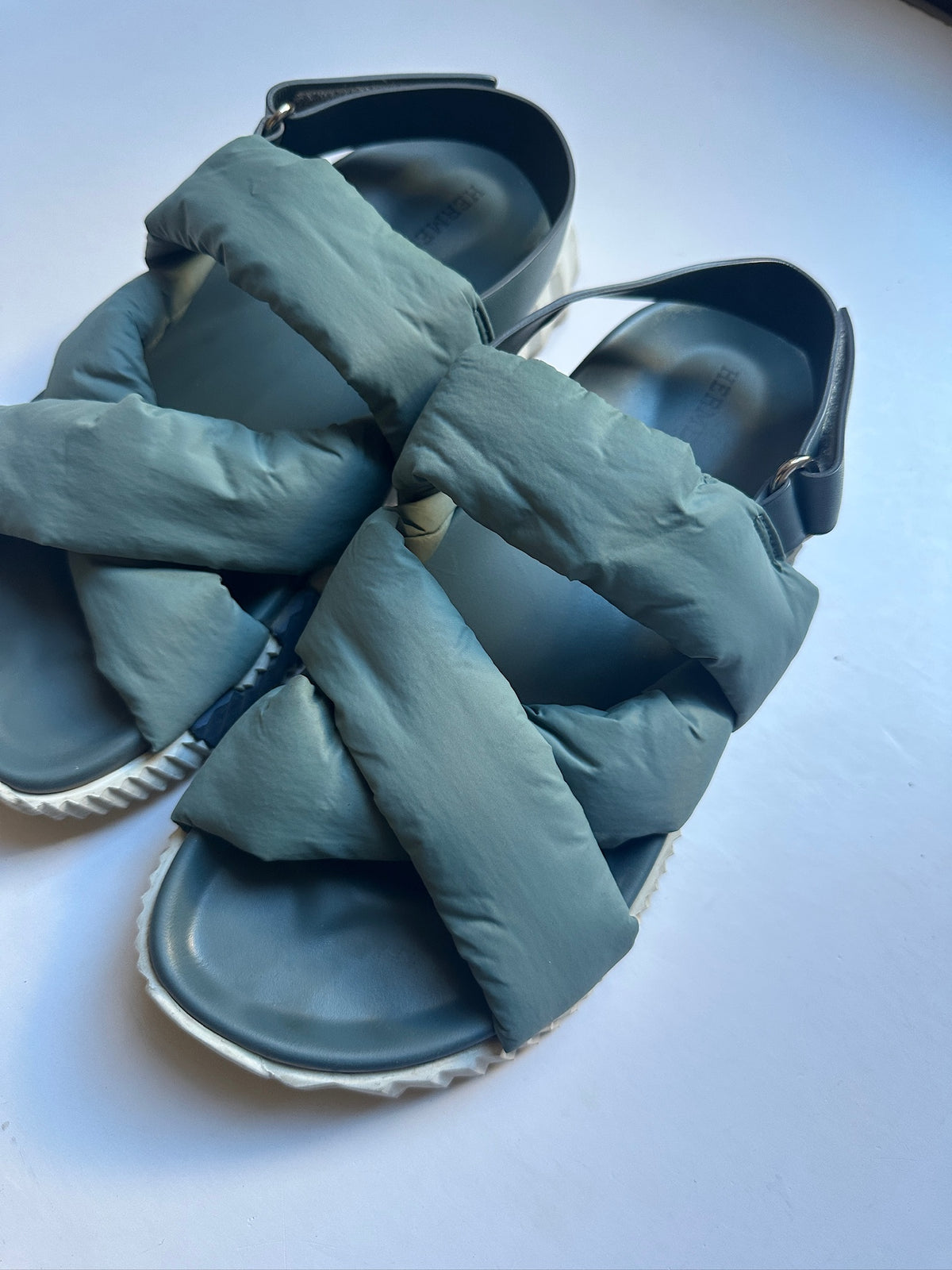 Hermes Electric Padded Blue Sandaler