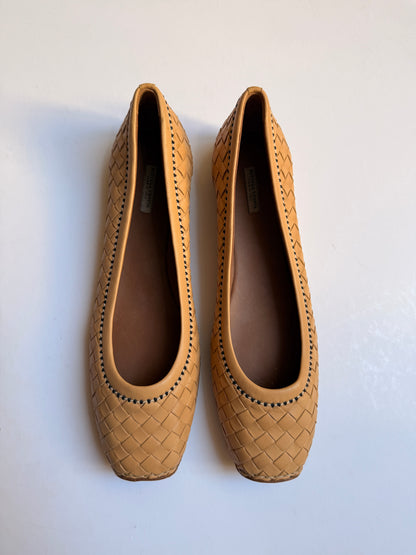 Bottega Veneta Intrecciato Leather Flats