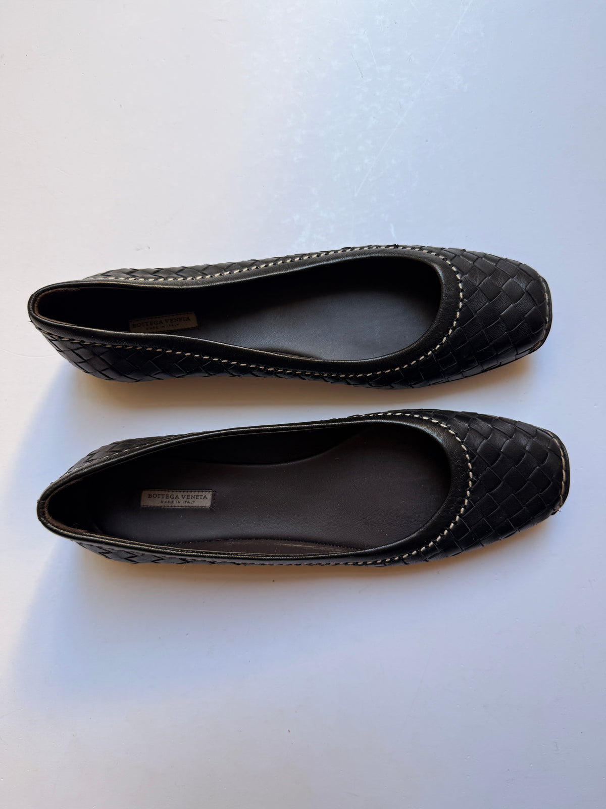 Bottega Veneta Intrecciato Leather Flats