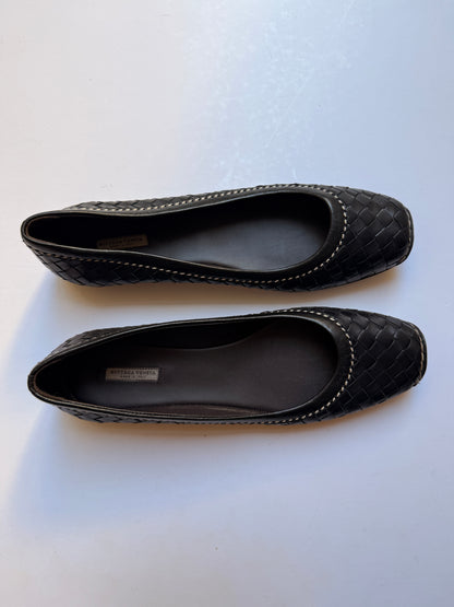 Bottega Veneta Intrecciato Leather Flats