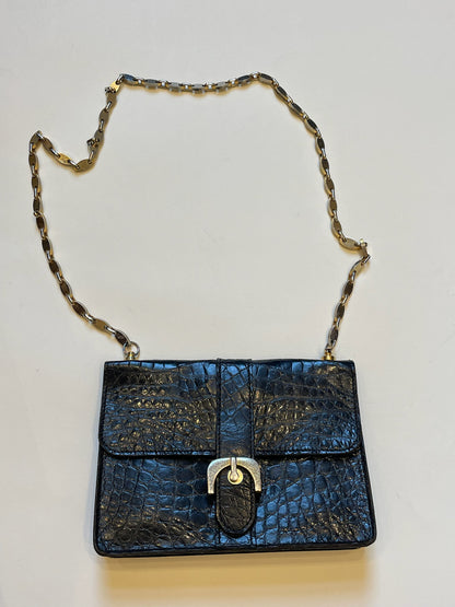 Vintage Krokodille Skulder Taske