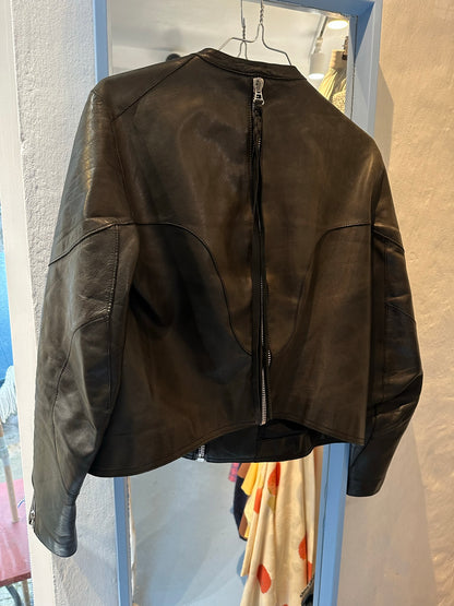 Acne Læder Jakke Zipper