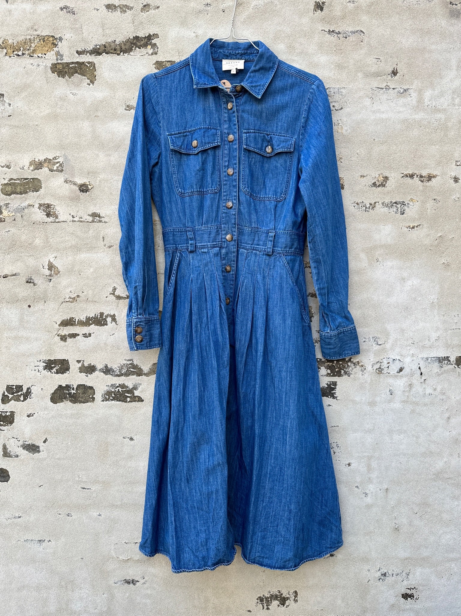 Sezane Denim Dress