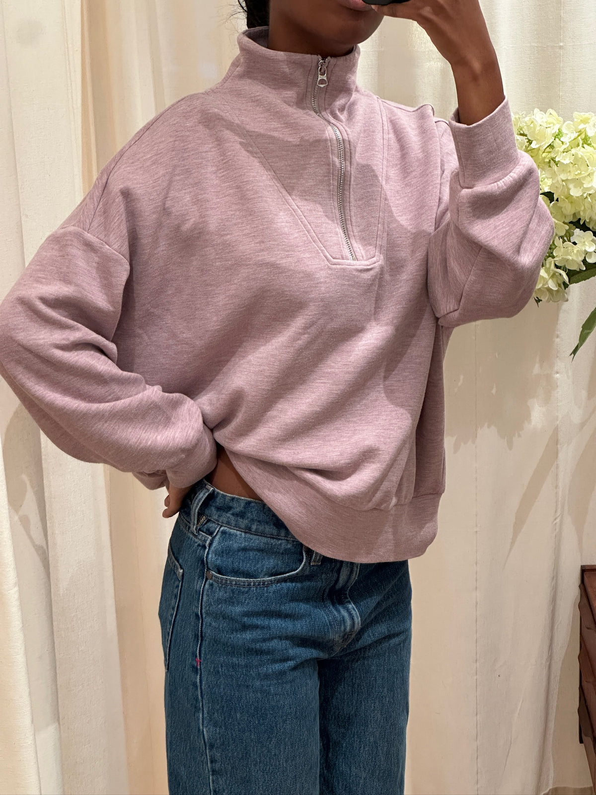 Varley Doublesoft Zip Sweater