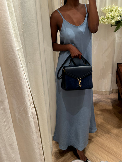 Saint Laurent Paris Cassandra Suede &amp; Leather 2 Way Handbag